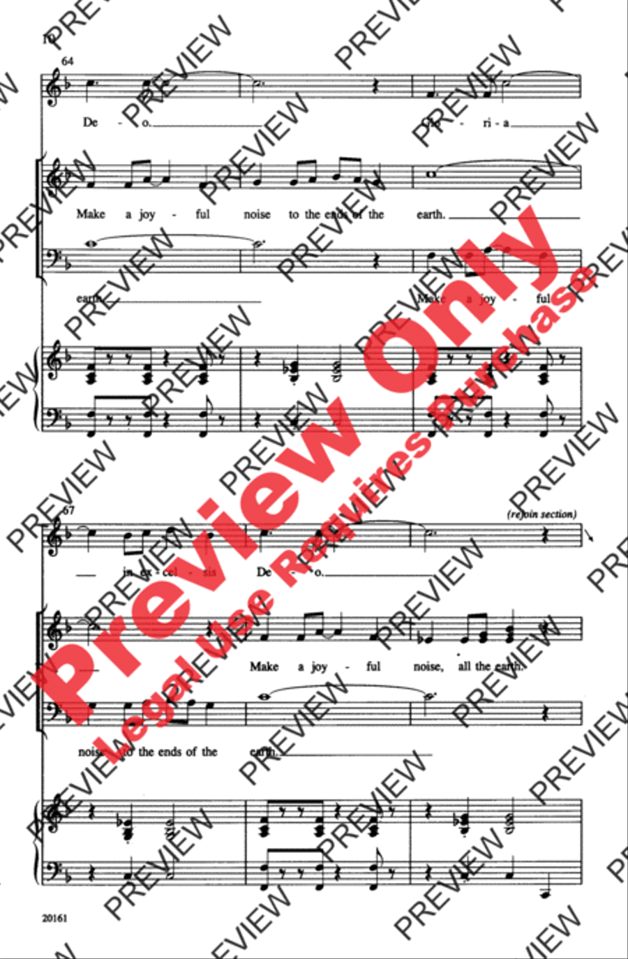 Make a Joyful Noise 4-Part scores gallery preview page 10