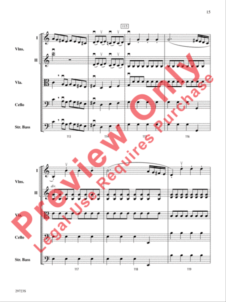 Symphony No. 41 String Orchestra scores gallery preview page 16