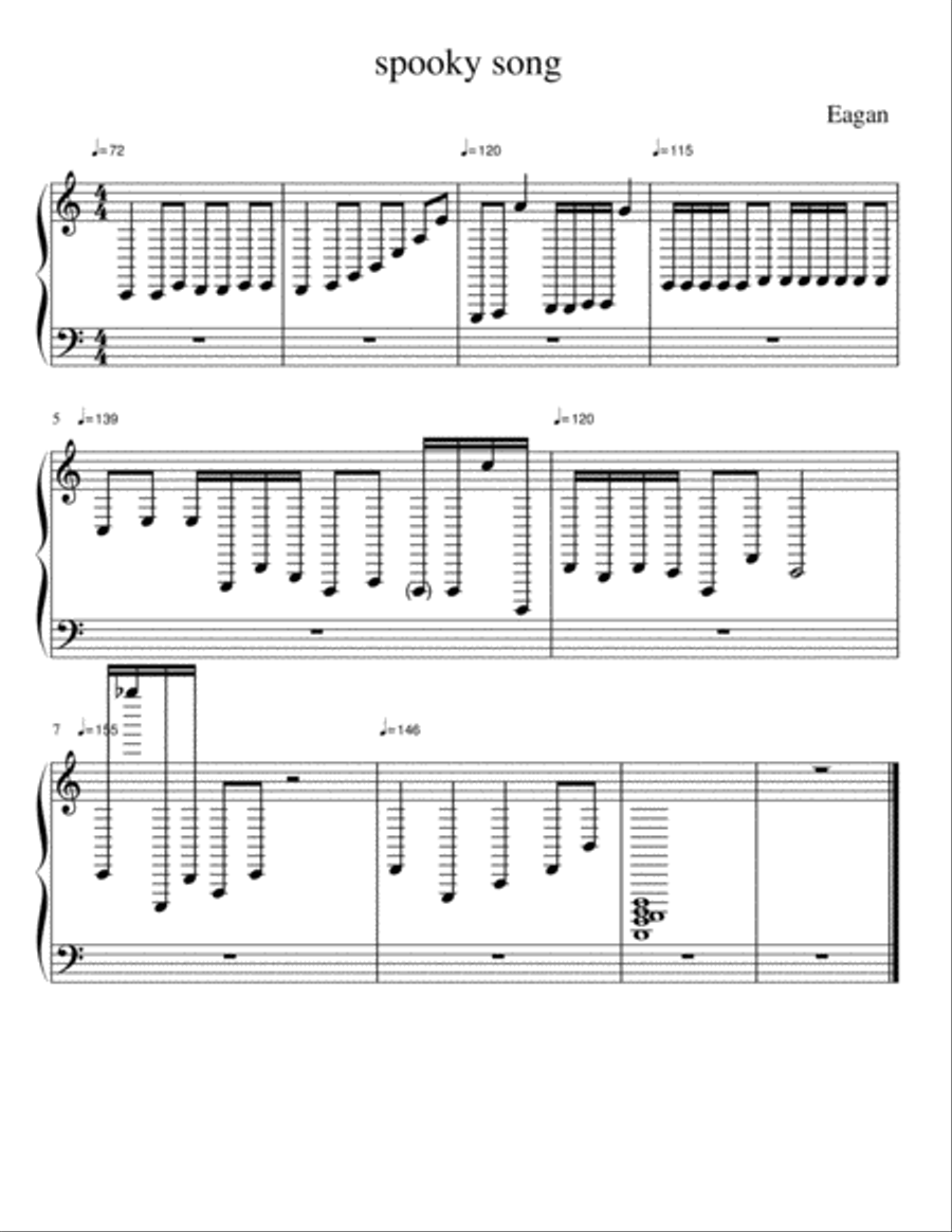 Boo Piano Solo scores gallery preview page 1