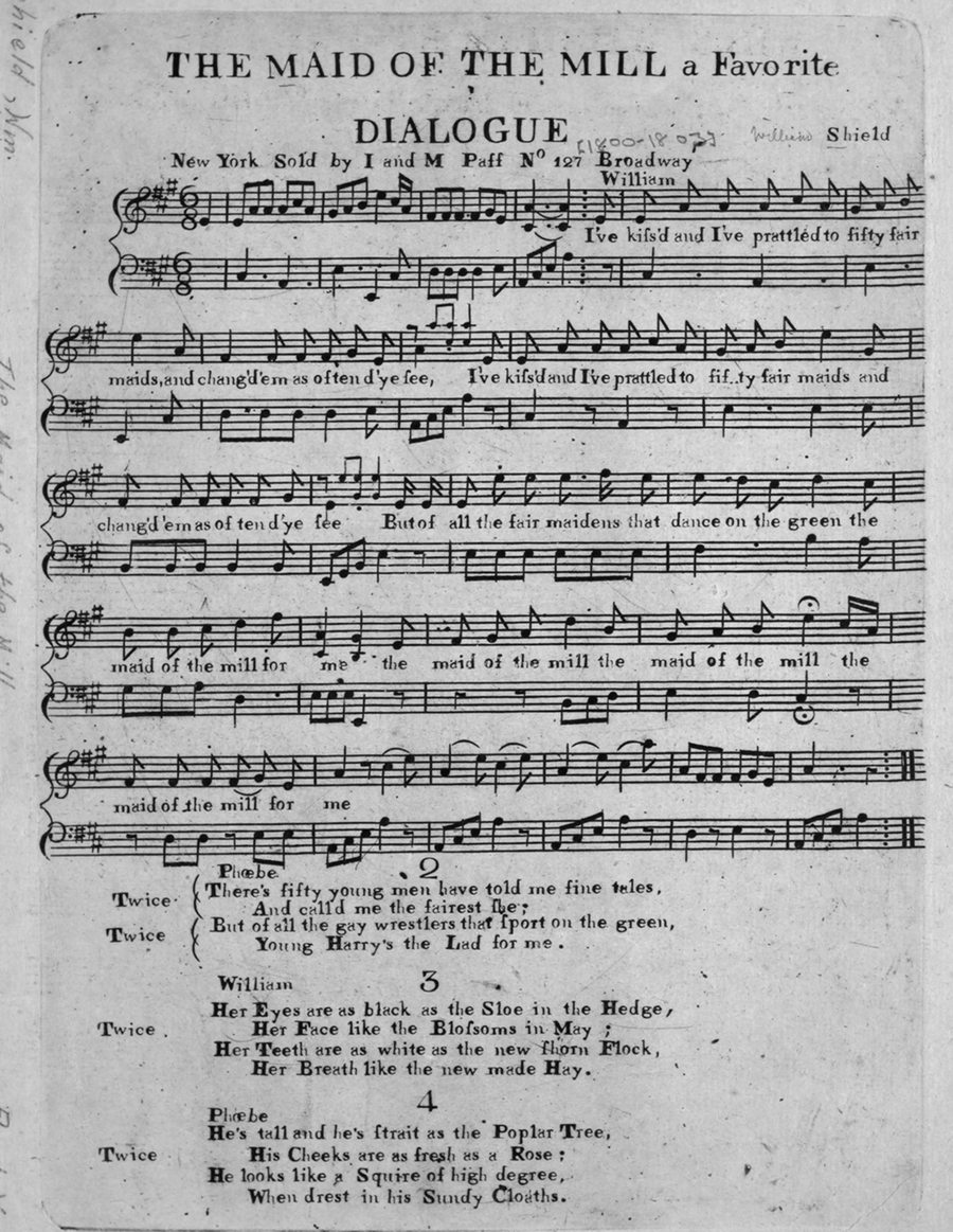 The Maid of the Mill, a Favorite Dialogue