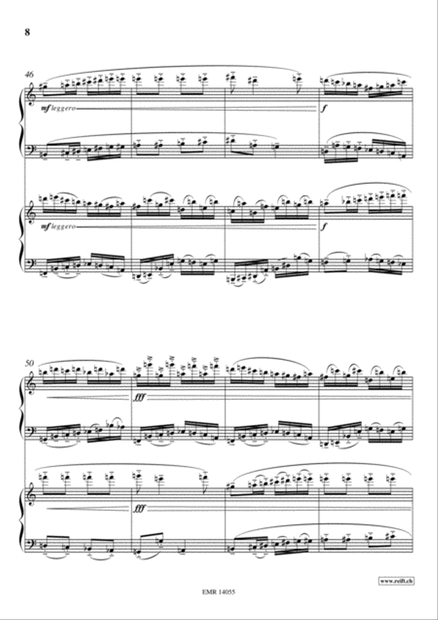 Fantasia Del Terzo Tono Fantasia Del Terzo Tono Piano Duet scores gallery preview page 8