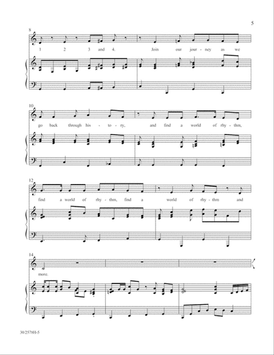The World of Rhythm Unison Choir scores gallery preview page 6