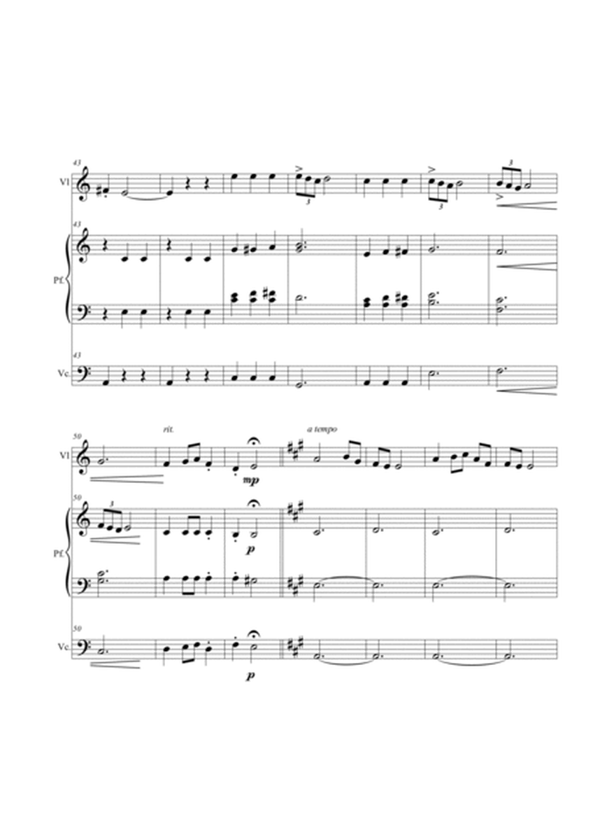 Valzer op.12 n.2. Violin, piano e cello trio image number null