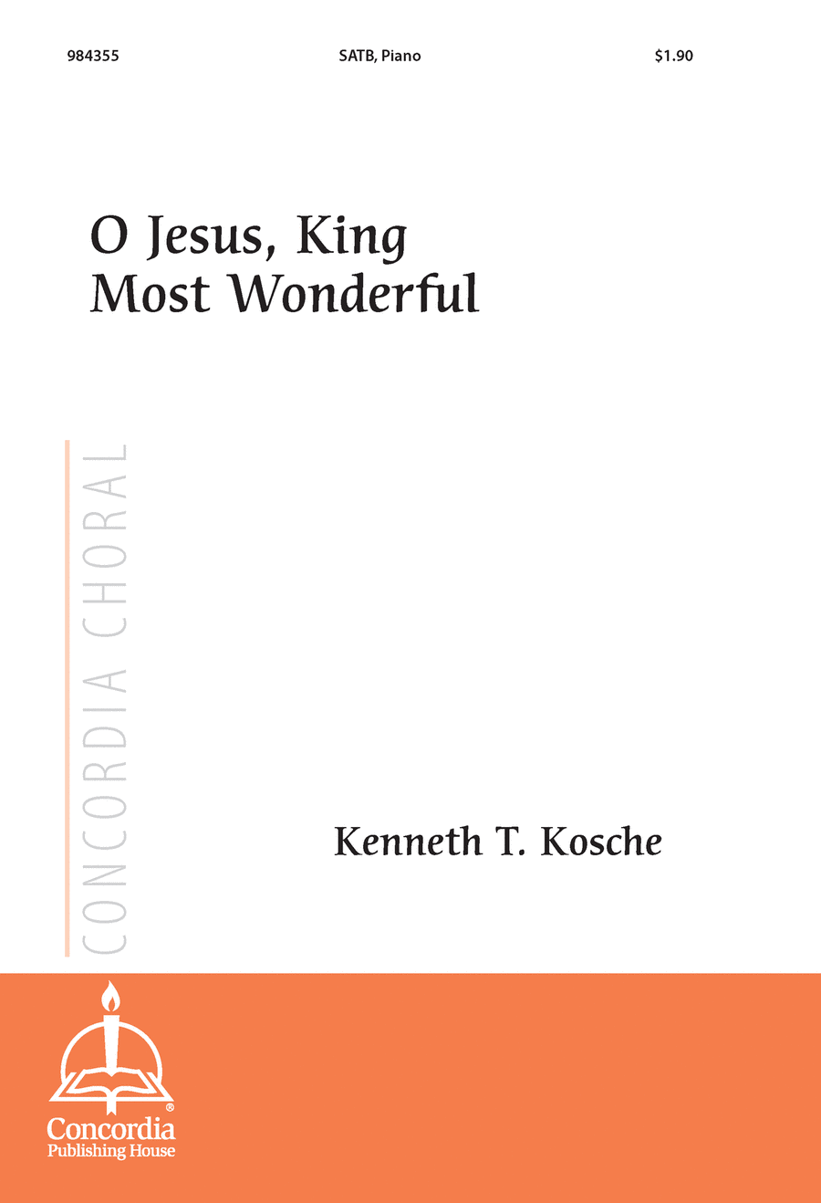 O Jesus, King Most Wonderful 4-Part scores gallery preview page 1