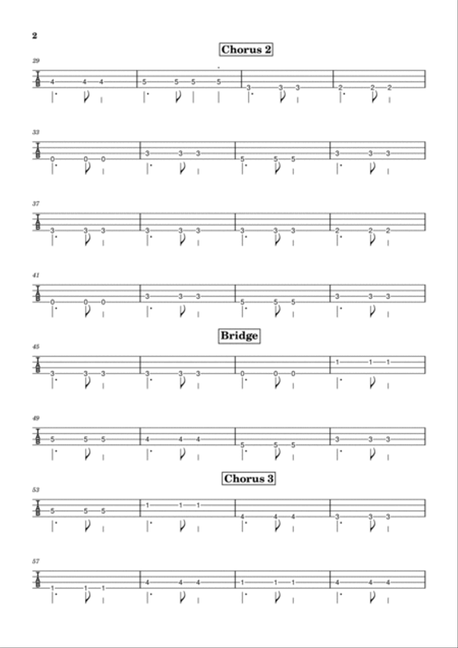 I Promise I Promise Guitar Tablature scores gallery preview page 2