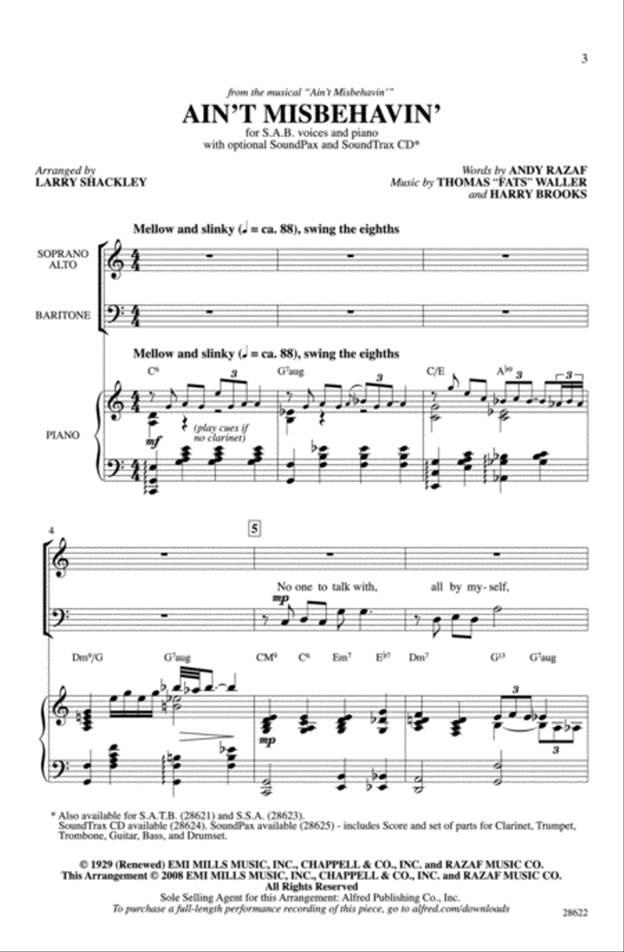 Ain't Misbehavin' 3-Part scores gallery preview page 11