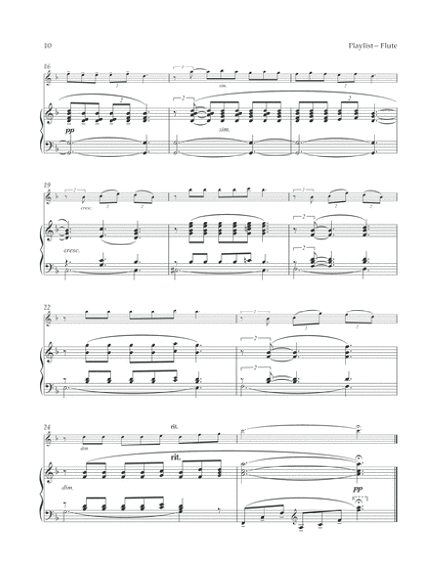 Clair de Lune Flute Solo scores gallery preview page 2