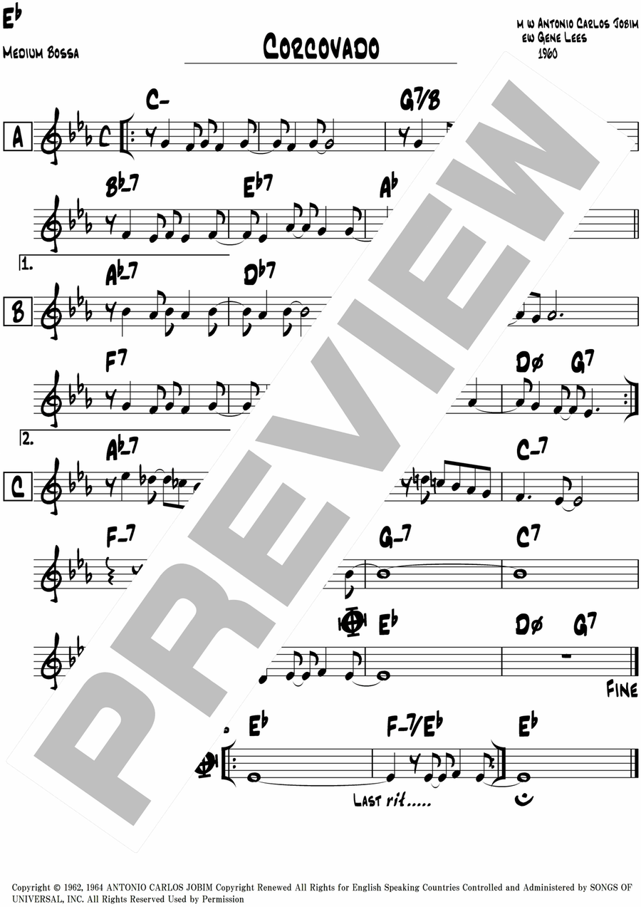 Quiet Nights Of Quiet Stars (Corcovado) Piano scores gallery preview page 4