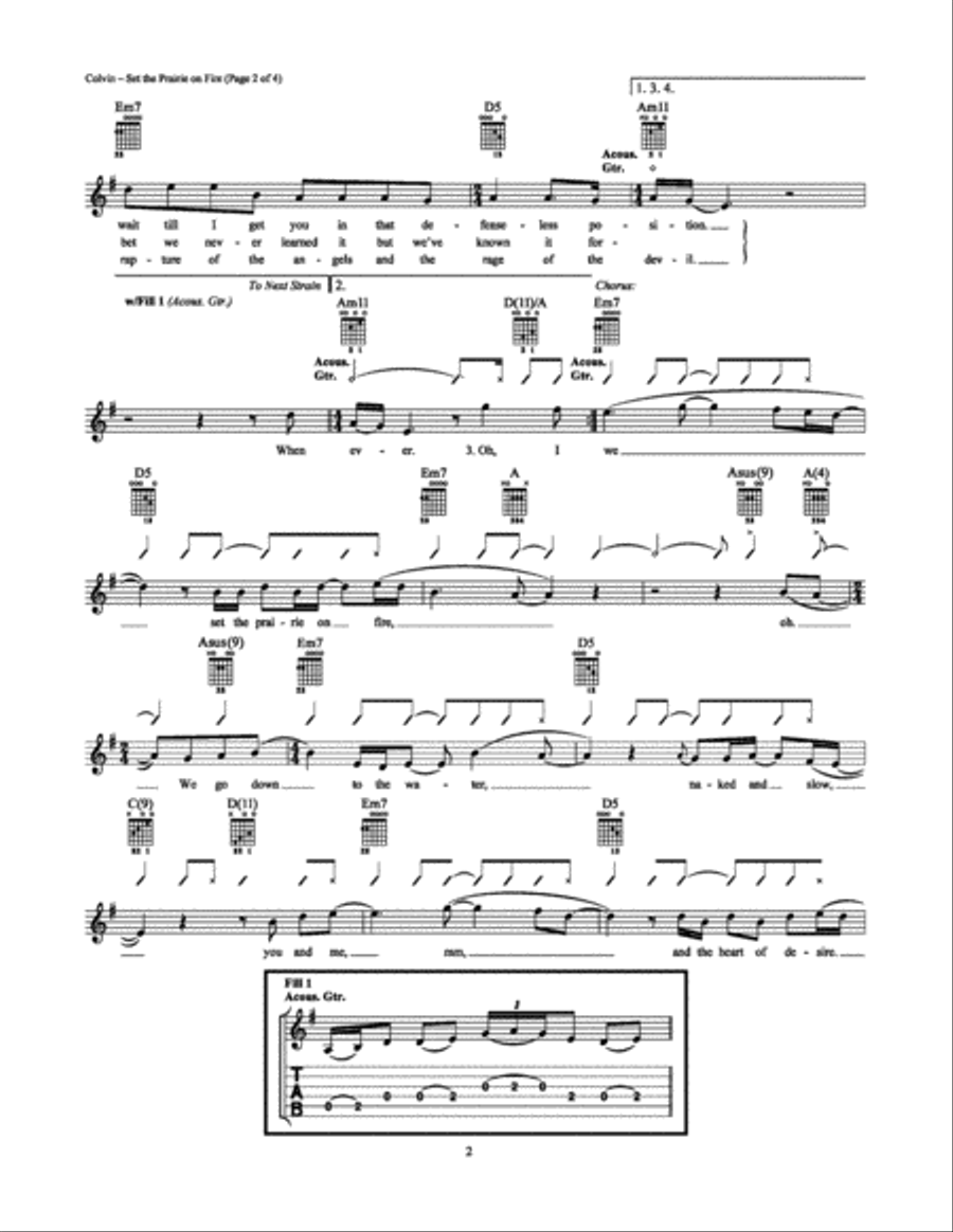 Set the Prairie on Fire Set the Prairie on Fire School and Community scores gallery preview page 2