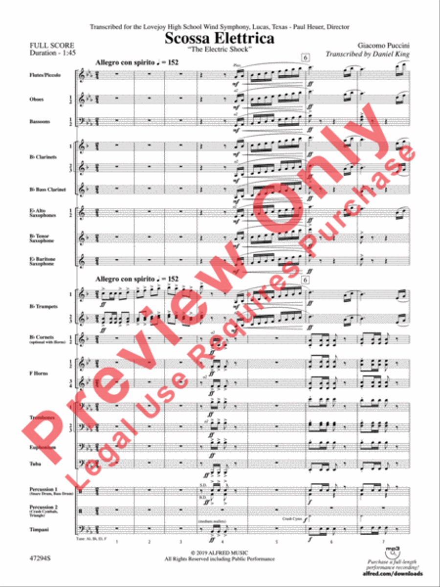 Scossa Elettrica Concert Band scores gallery preview page 4