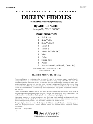 Duelin' Fiddles - Full Score