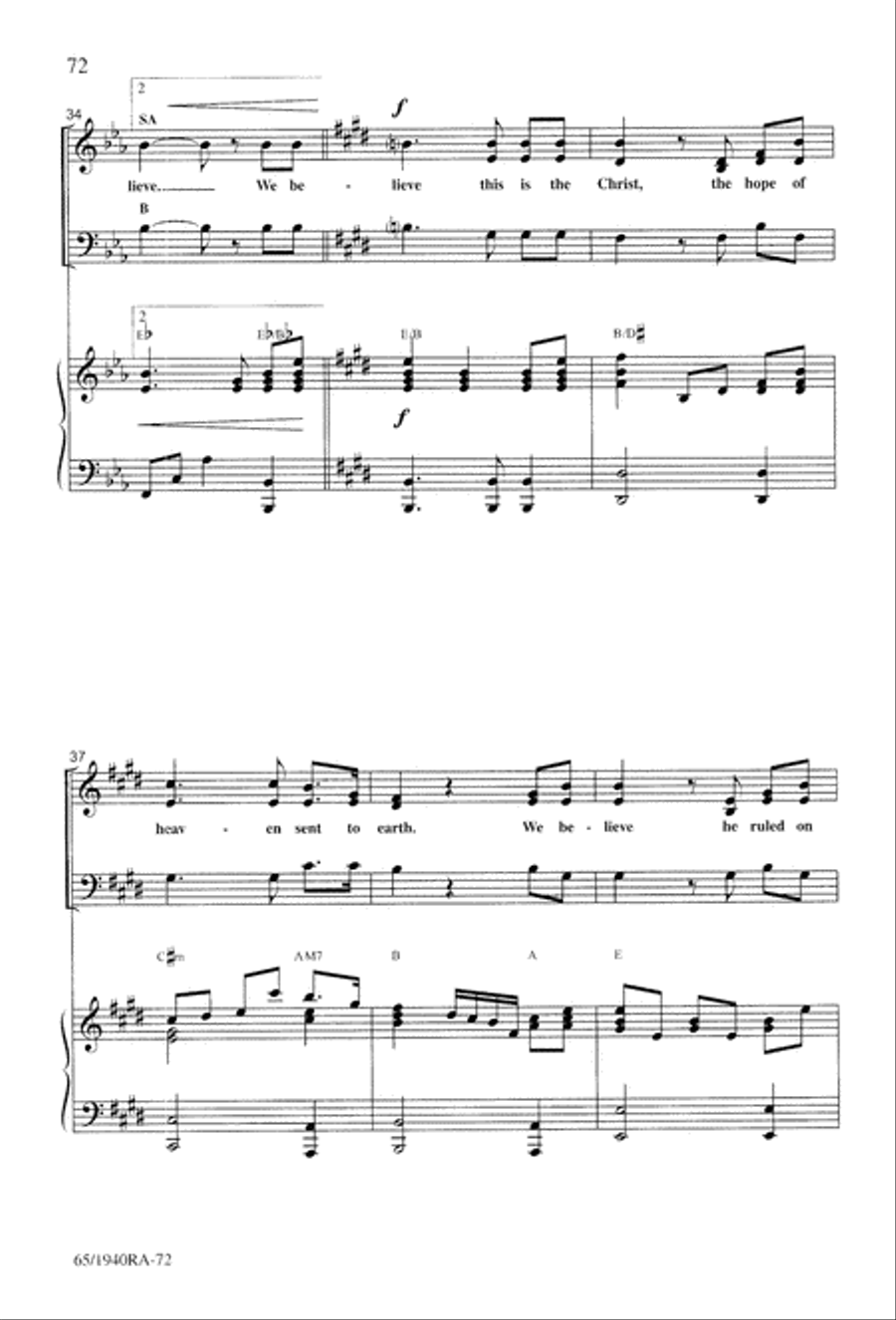 We Will Know Peace 3-Part scores gallery preview page 74
