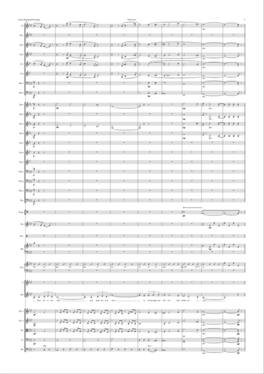 Some Enchanted Evening Some Enchanted Evening Full Orchestra scores gallery preview page 5