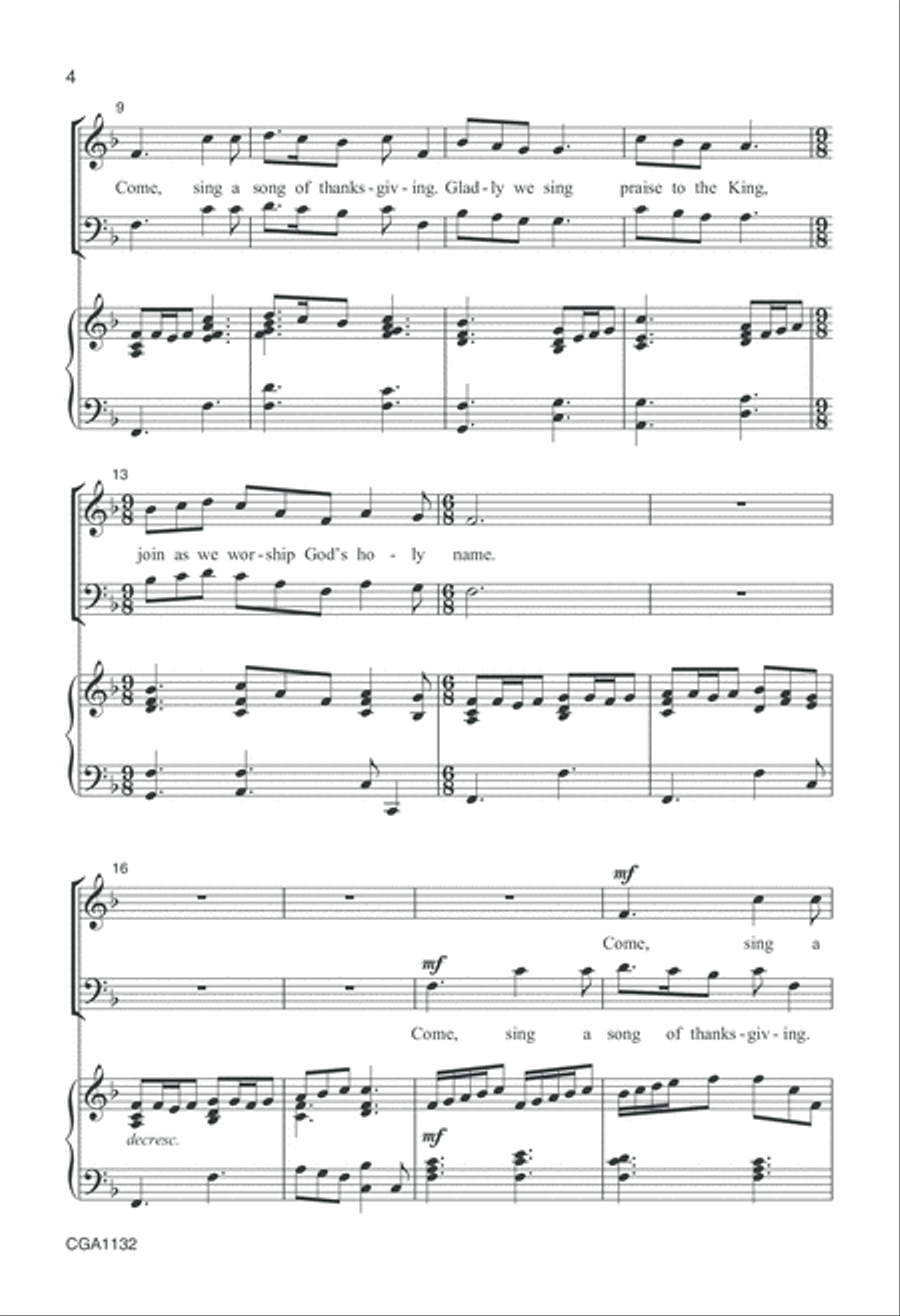 Worship Leaders for Mixed Voices: Seasonal Songs (SATB Score) 4-Part scores gallery preview page 4