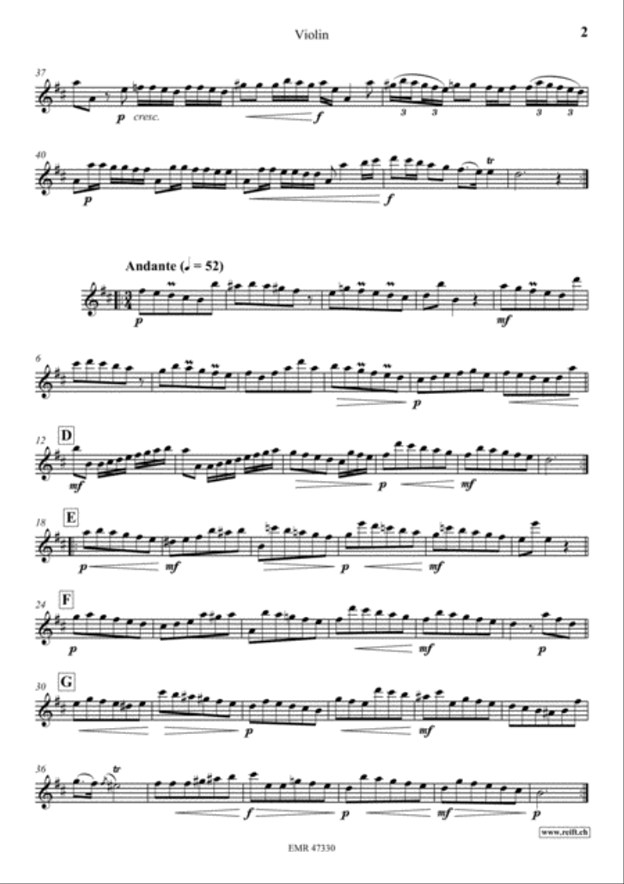 Concerto D Major Violin Solo scores gallery preview page 3