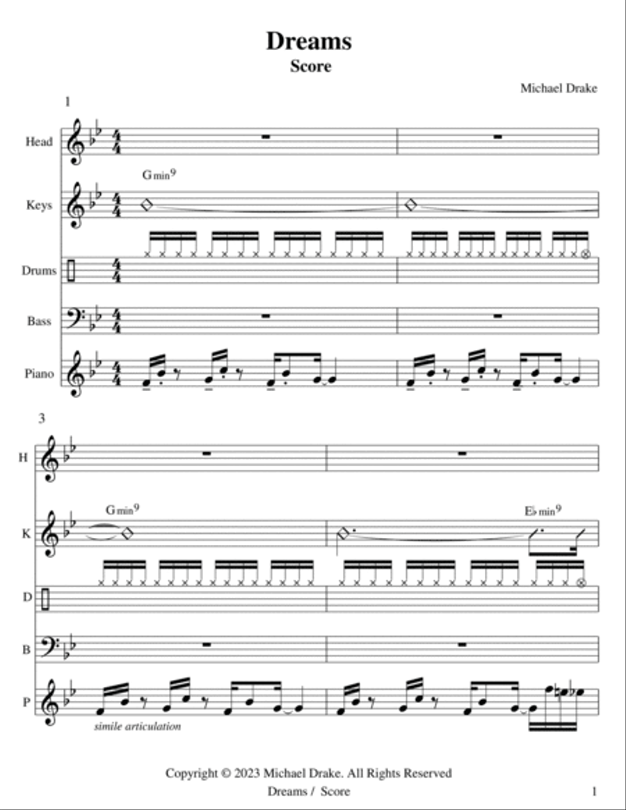 Dreams Trumpet scores gallery preview page 2