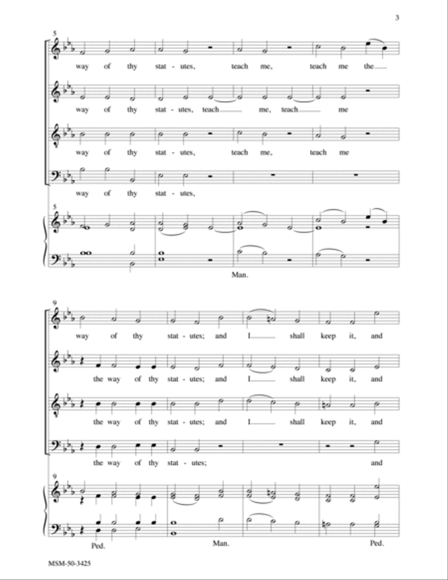 Teach Me, O Lord 4-Part scores gallery preview page 2