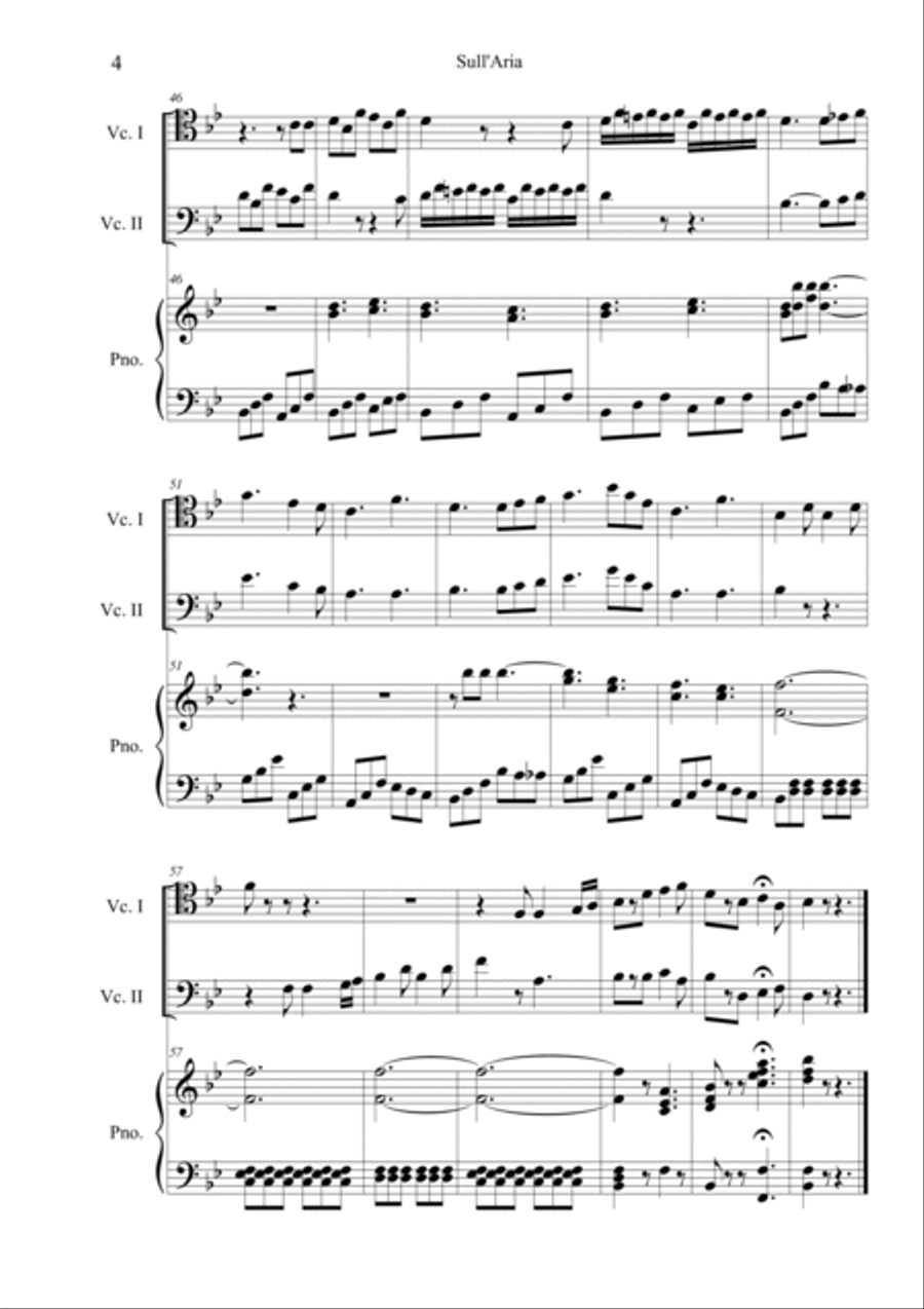 Sull'aria Sull'aria Piano Trio scores gallery preview page 4