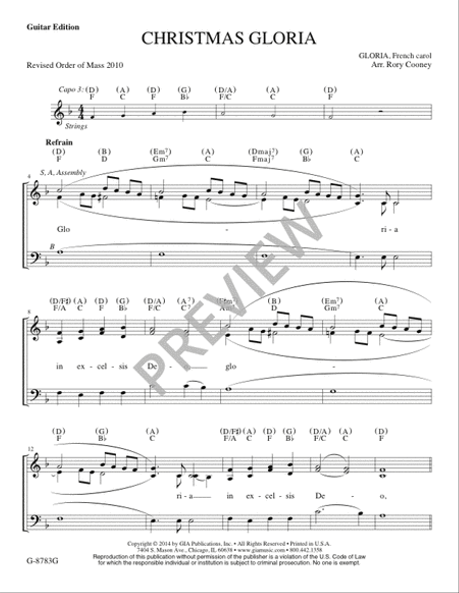 Christmas Gloria - Guitar edition Guitar scores gallery preview page 2