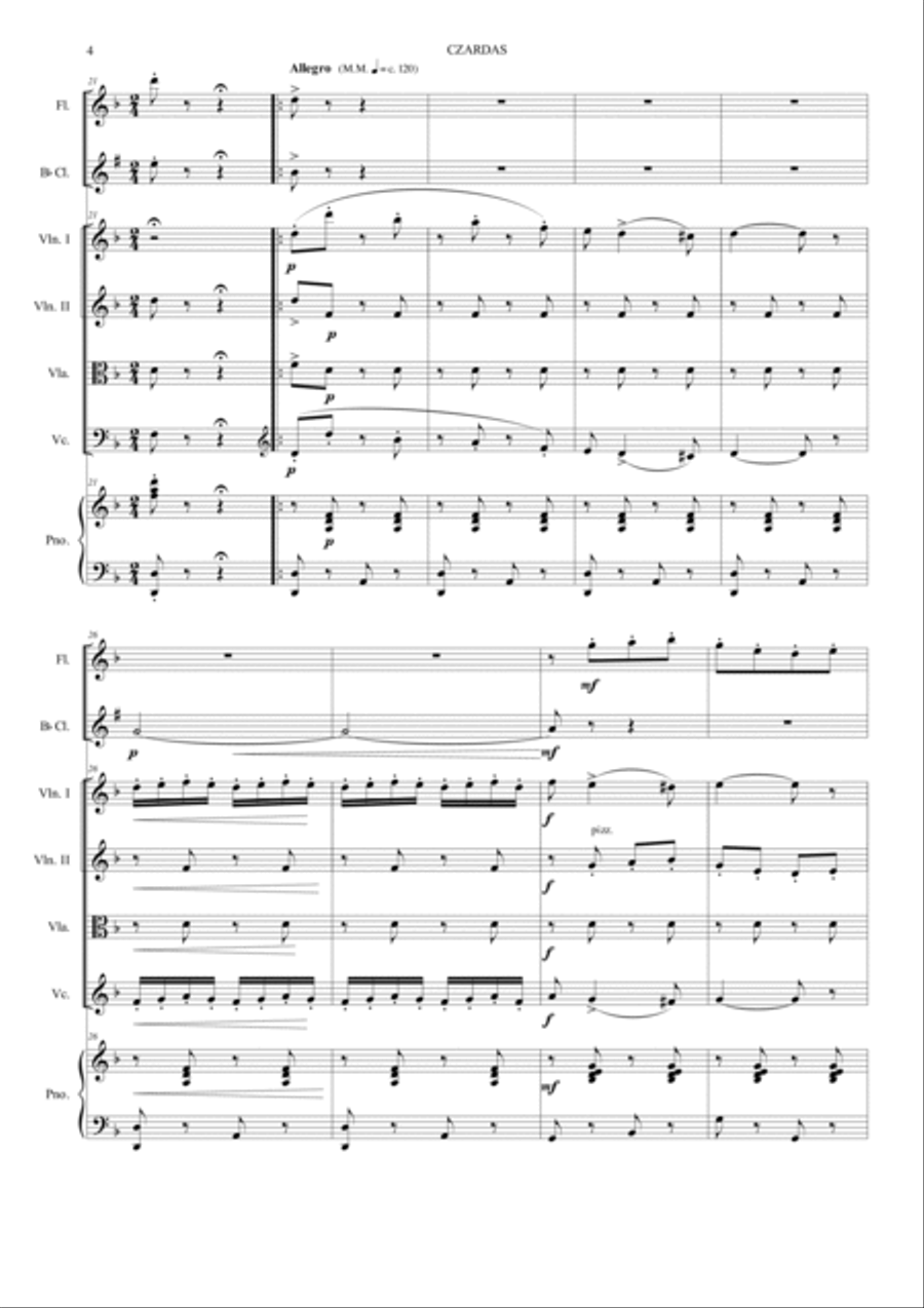 Czardas Czardas Orchestra scores gallery preview page 4