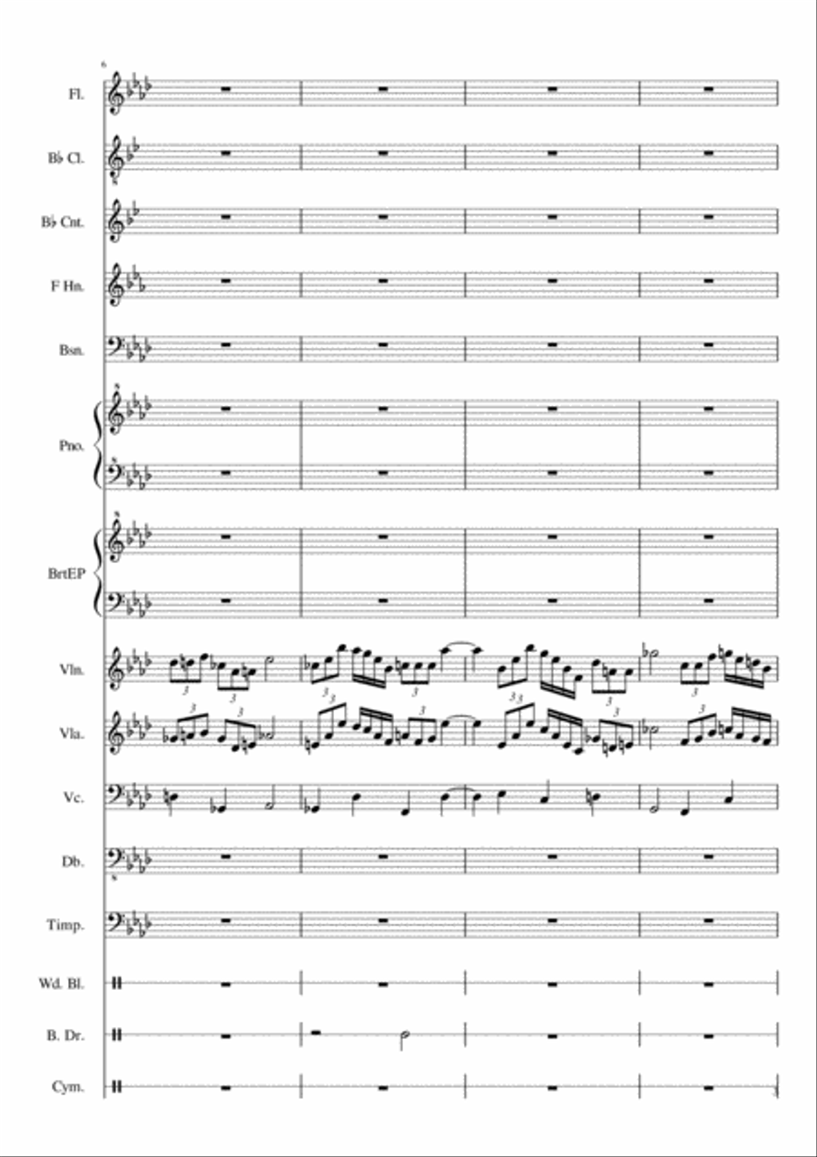 Neophony ~ First Movement Chamber Orchestra scores gallery preview page 3