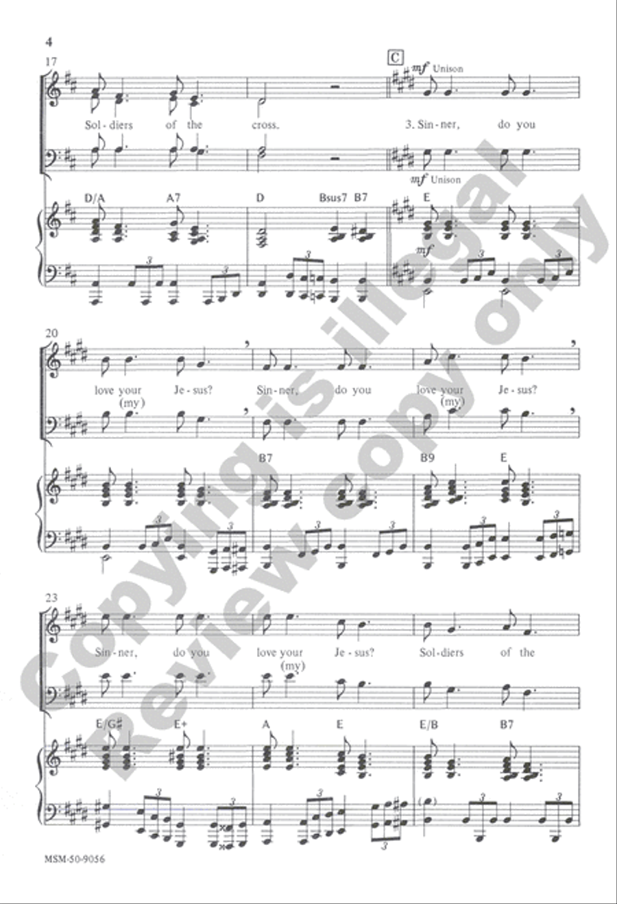 Jacob's Ladder 4-Part scores gallery preview page 10