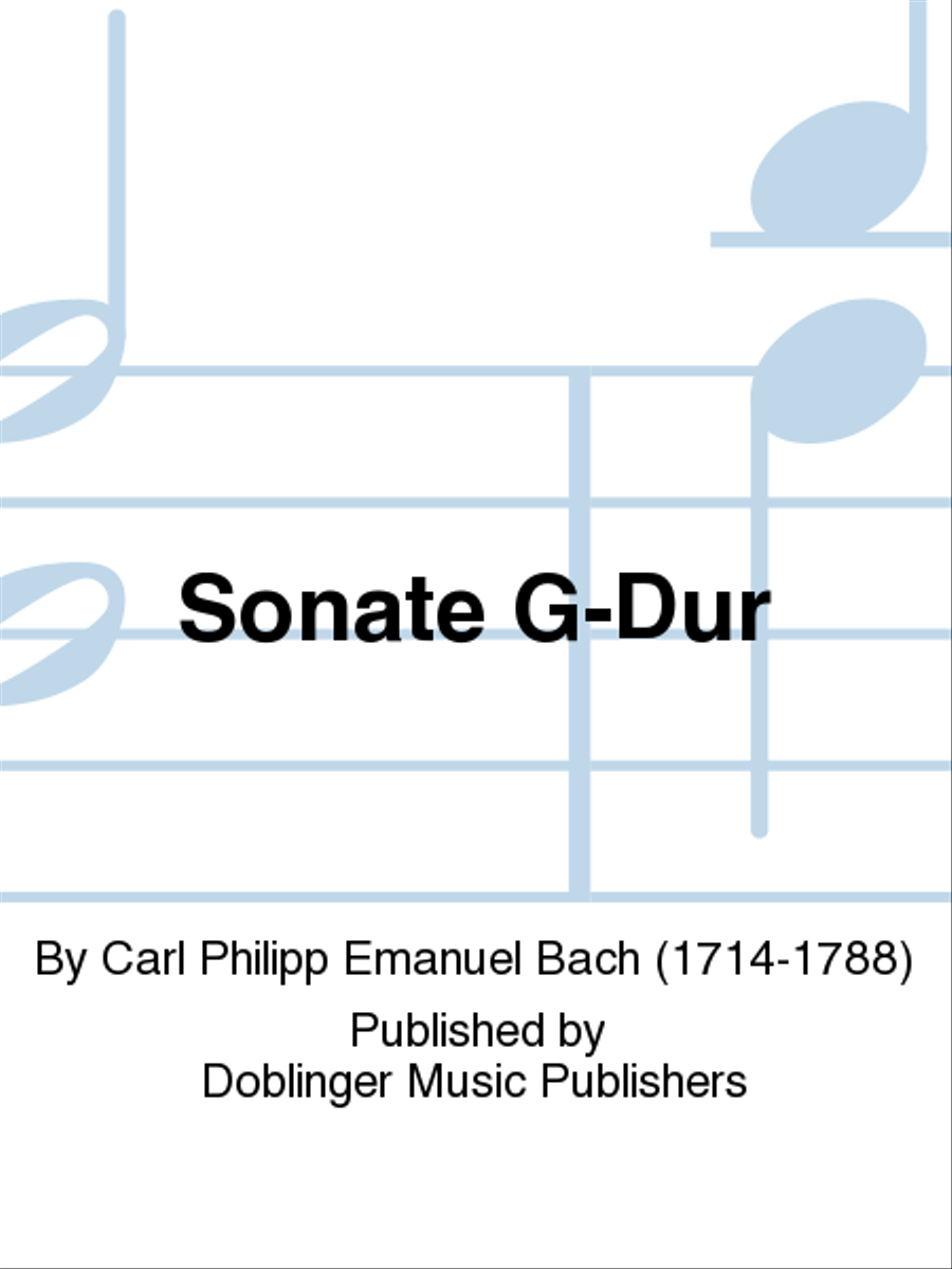 Sonate G-Dur Flute scores gallery preview page 1