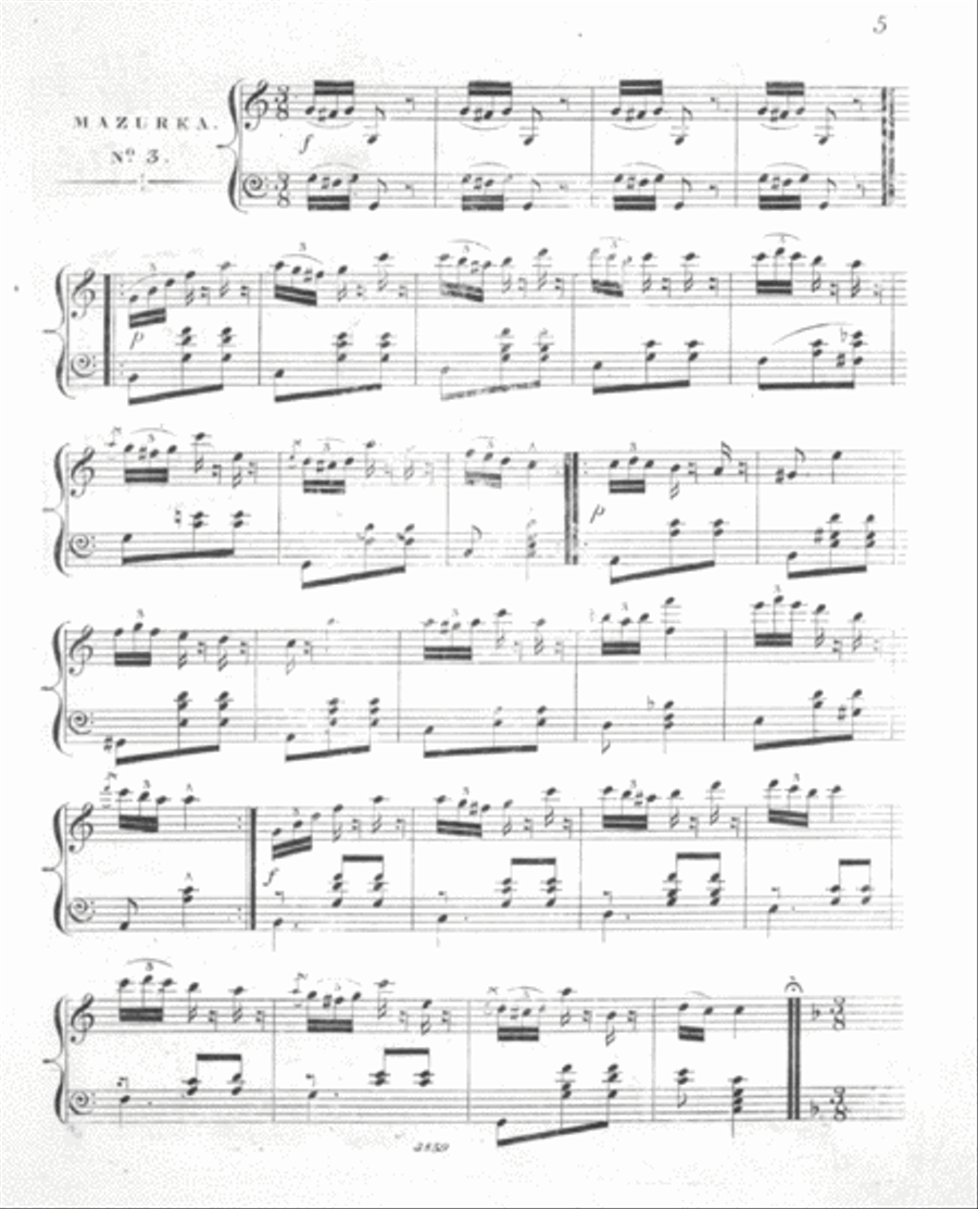 Columbine Mazurka's Piano Solo scores gallery preview page 4