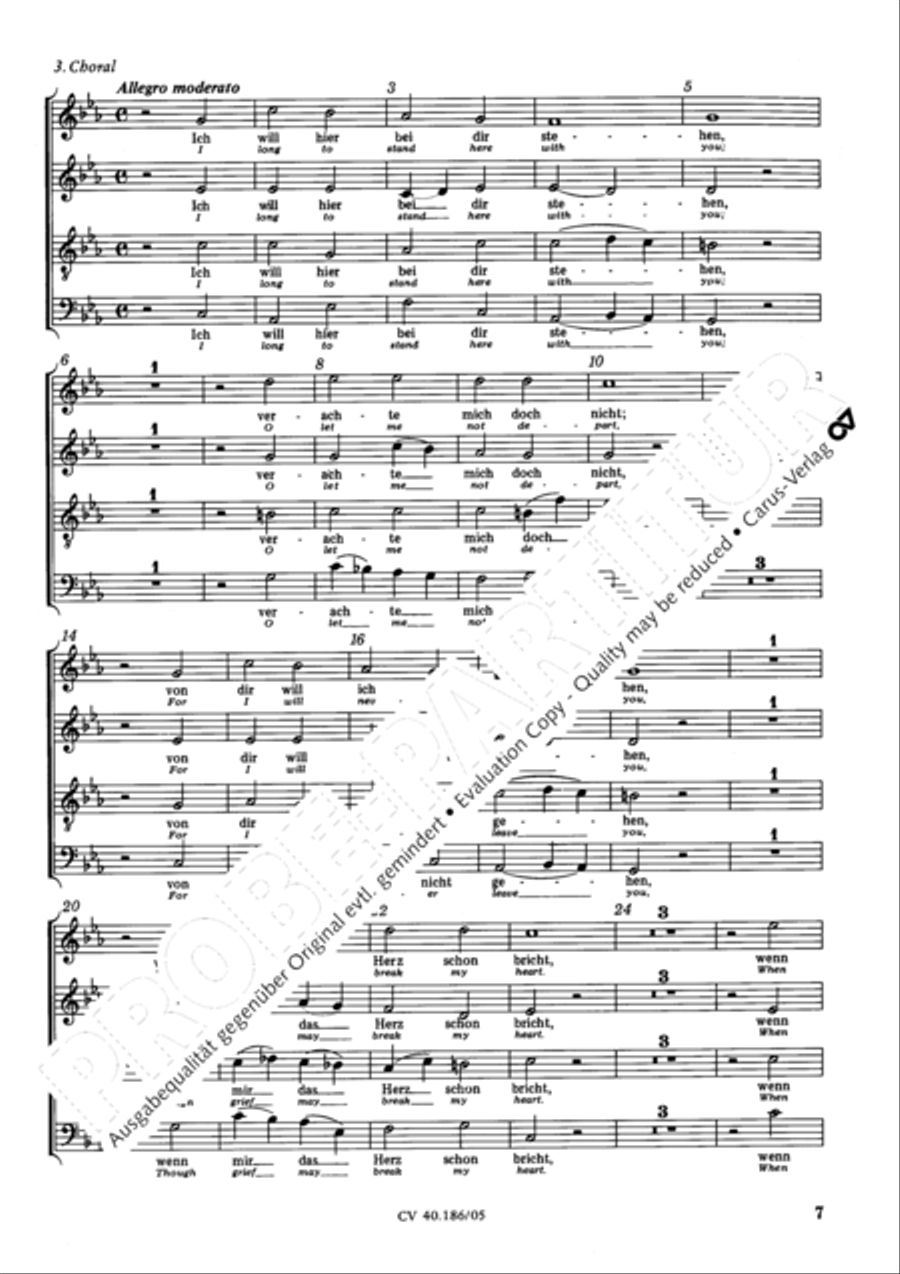 O sacred head, sore wounded (O Haupt voll Blut und Wunden) 4-Part scores gallery preview page 8