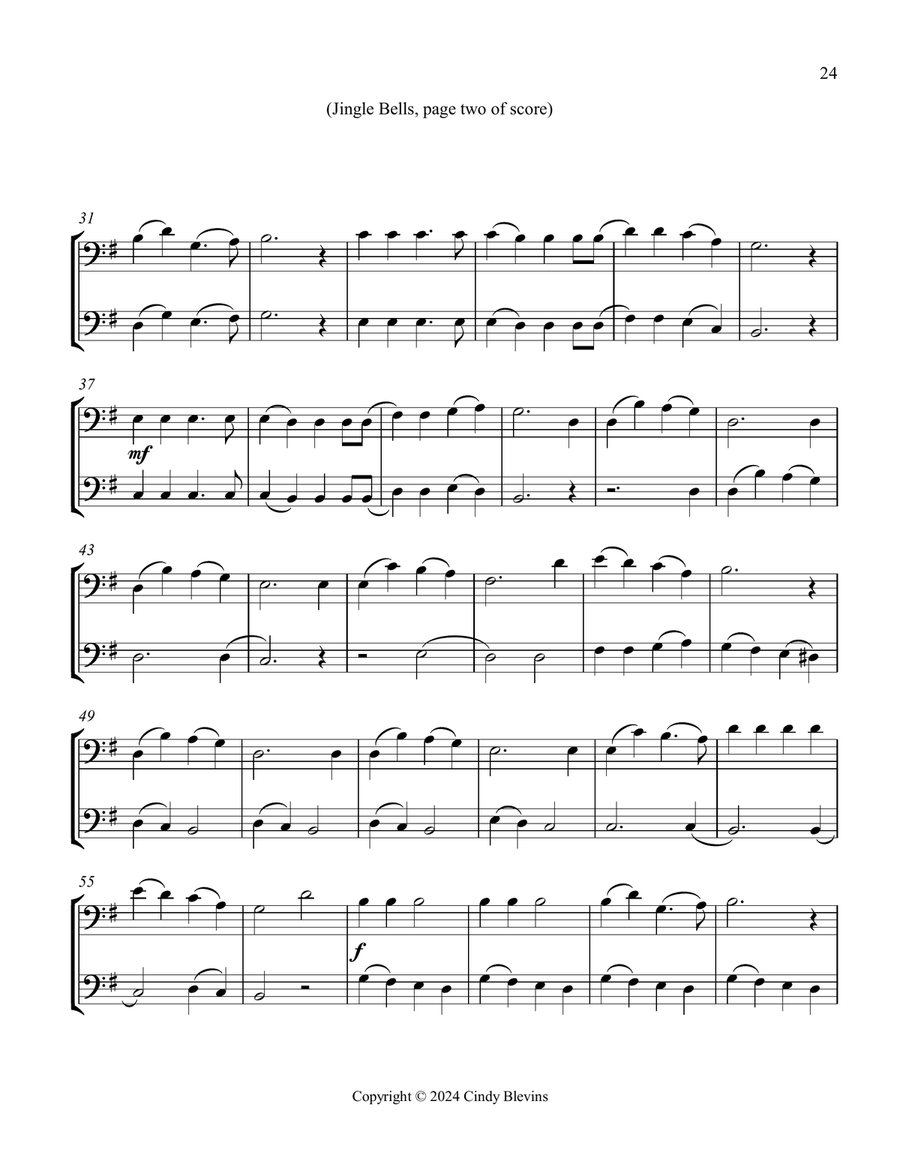 Trombone Duets for Christmas, Vol. III (12 Arrangements) Trombone Duet scores gallery preview page 3