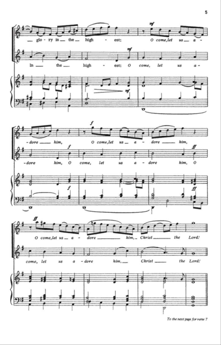 O come, all ye faithful (Adeste fideles) Divisi scores gallery preview page 4