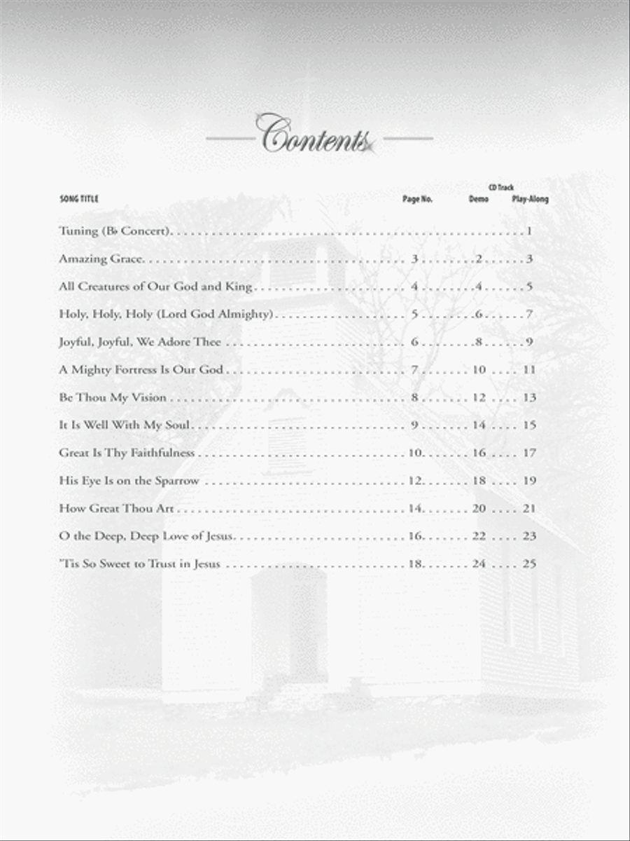 Favorite Hymns Instrumental Solos Tenor Saxophone scores gallery preview page 2