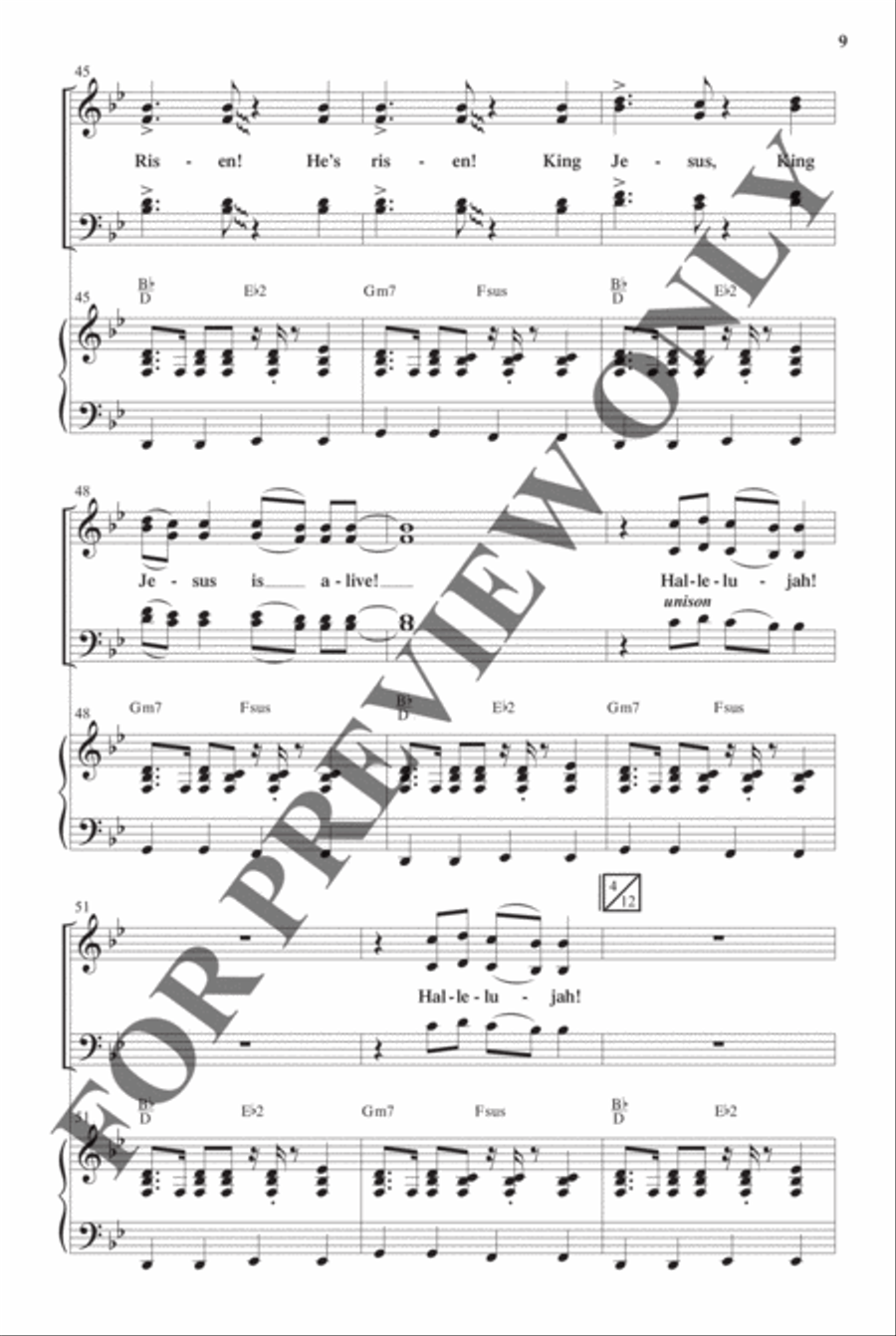 Best-Selling Easter Anthem Pak Vol 1 - Anthem Preview Pak Hymn Anthems scores gallery preview page 9