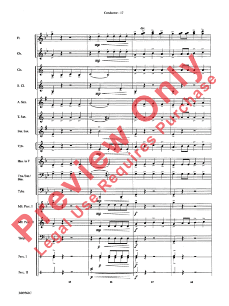 The Tempest Concert Band scores gallery preview page 20