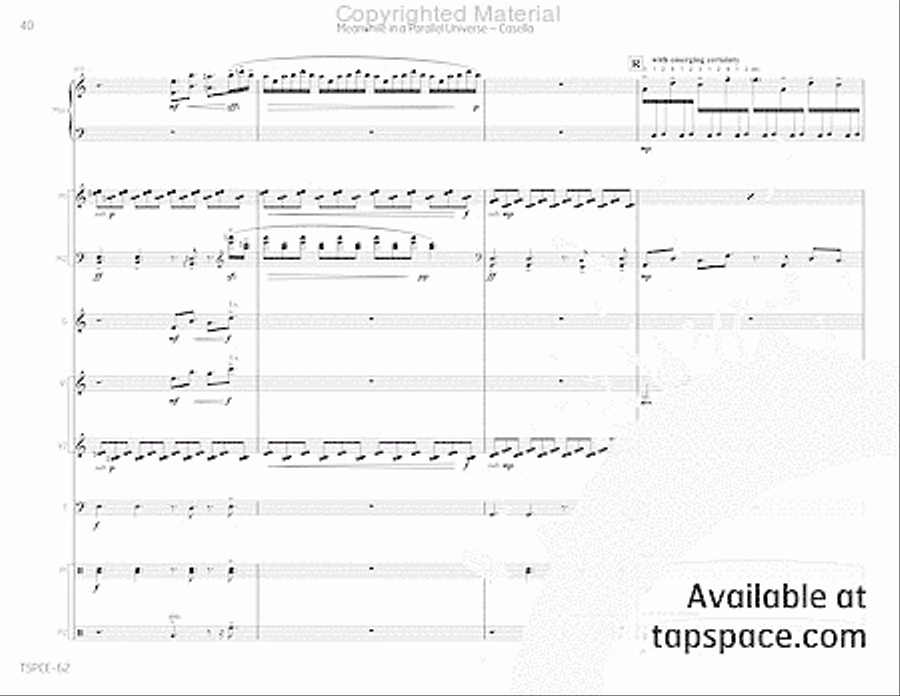 Meanwhile in a Parallel Universe Redux Percussion Ensemble scores gallery preview page 45