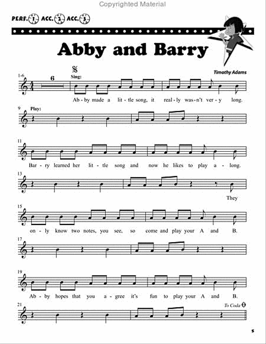 Ready, Set, Play: Recorder Rock Recorder scores gallery preview page 6
