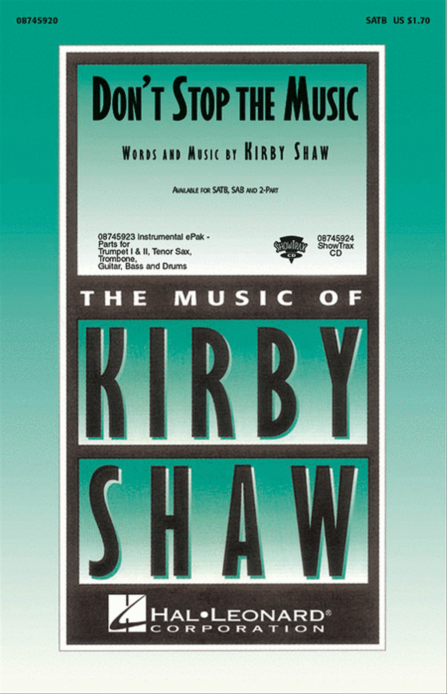 Don't Stop the Music Don't Stop the Music Vocal Jazz Ensemble scores gallery preview page 1