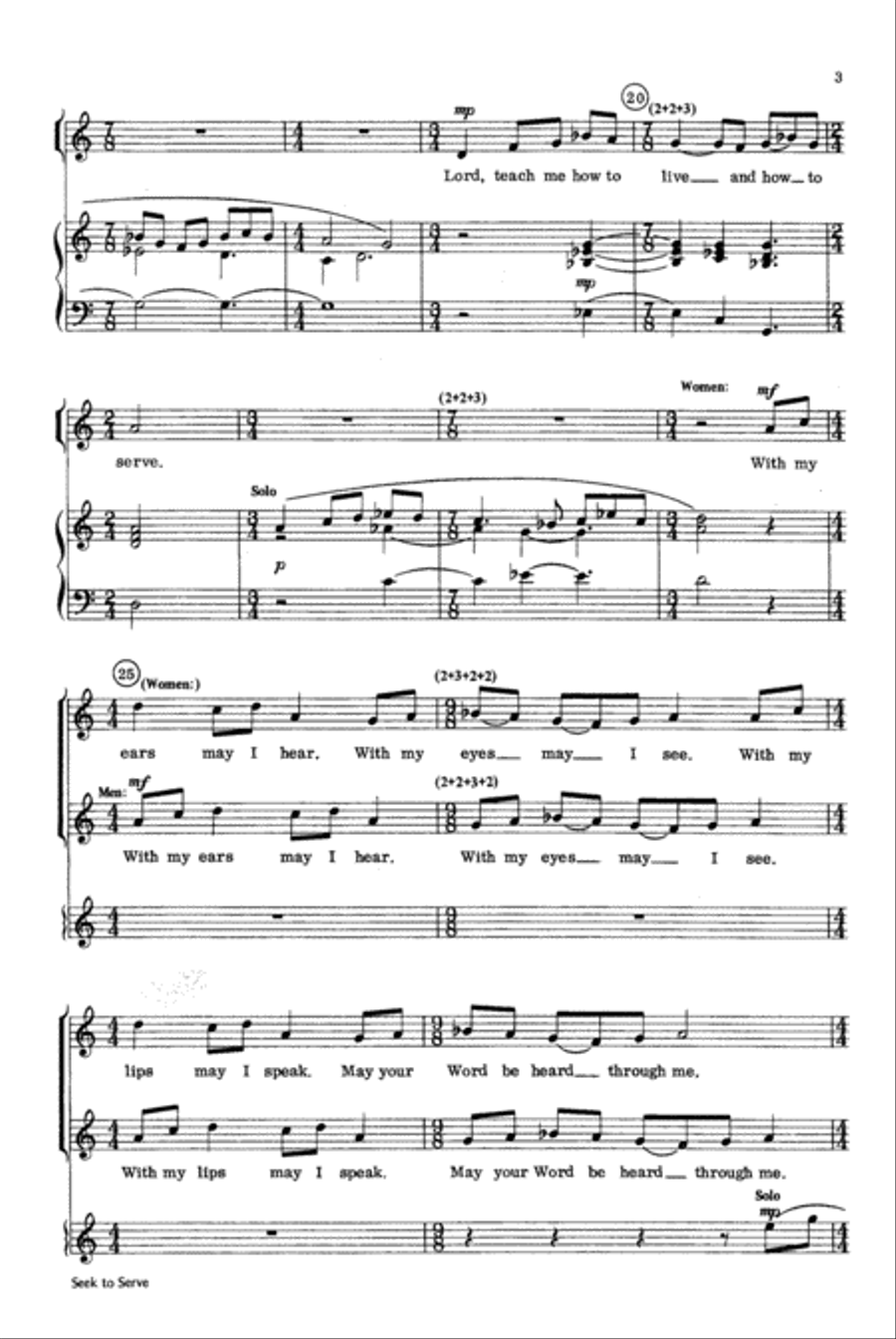 Seek to Serve 2-Part scores gallery preview page 3