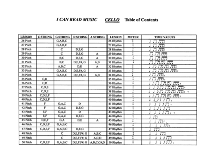 I Can Read Music, Volume 1 Cello scores gallery preview page 3