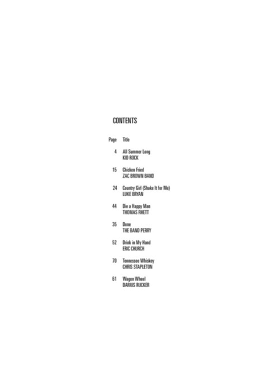 Best Country Hits Electric Guitar scores gallery preview page 2
