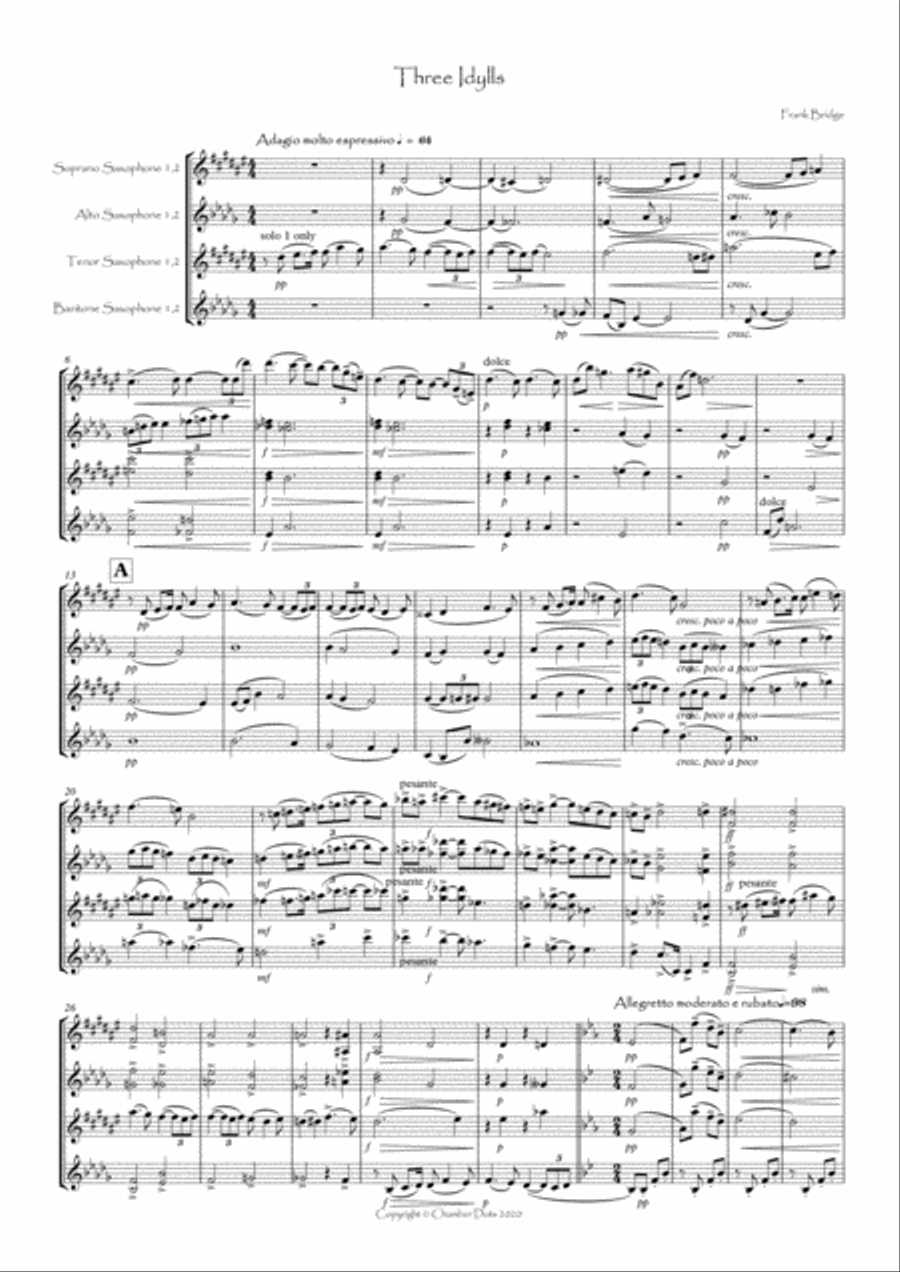 Three Idylls Woodwind Ensemble scores gallery preview page 2