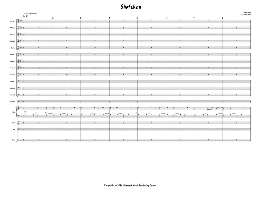 Shofukan Jazz Ensemble scores gallery preview page 1