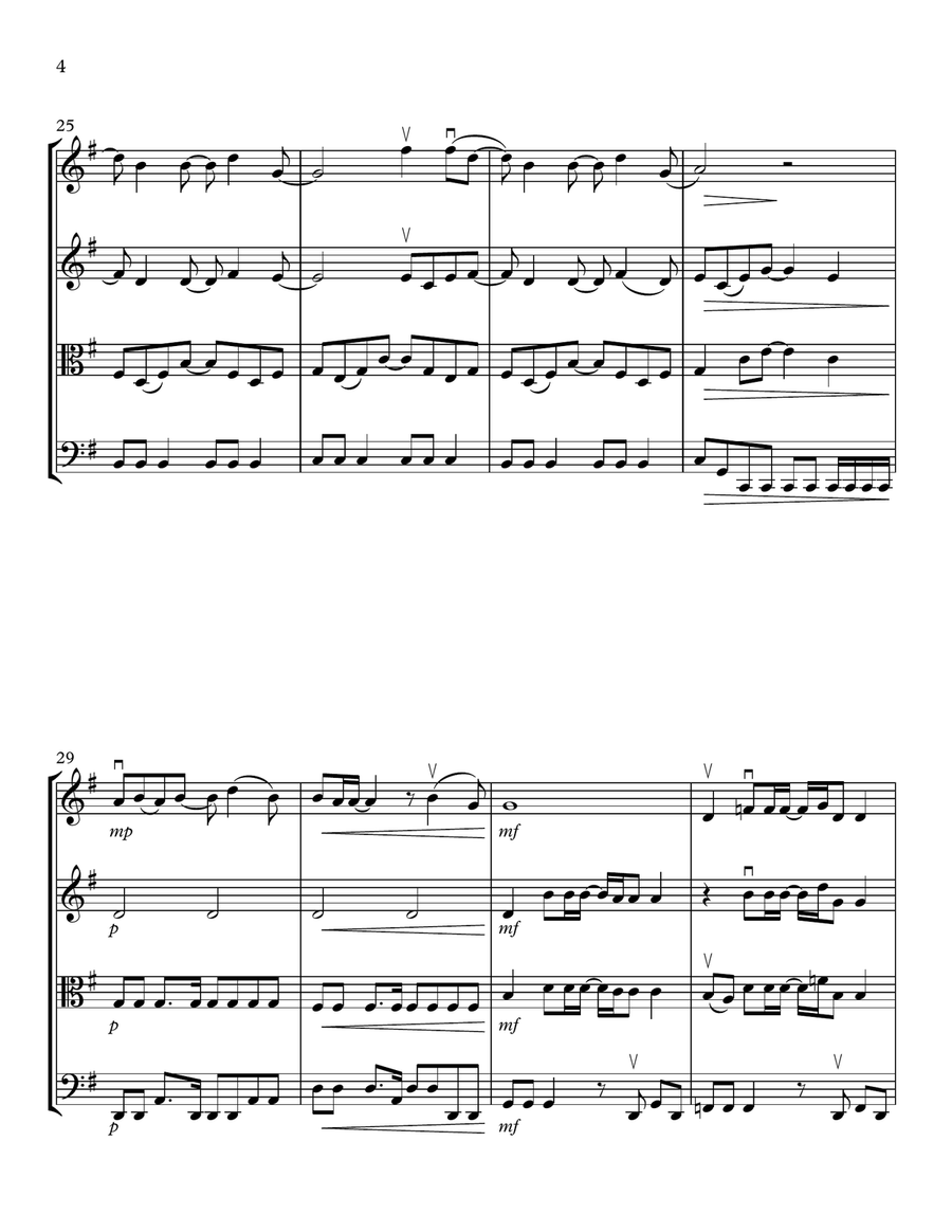 Sexo, Pudor Y Lagrimas String Quartet scores gallery preview page 4
