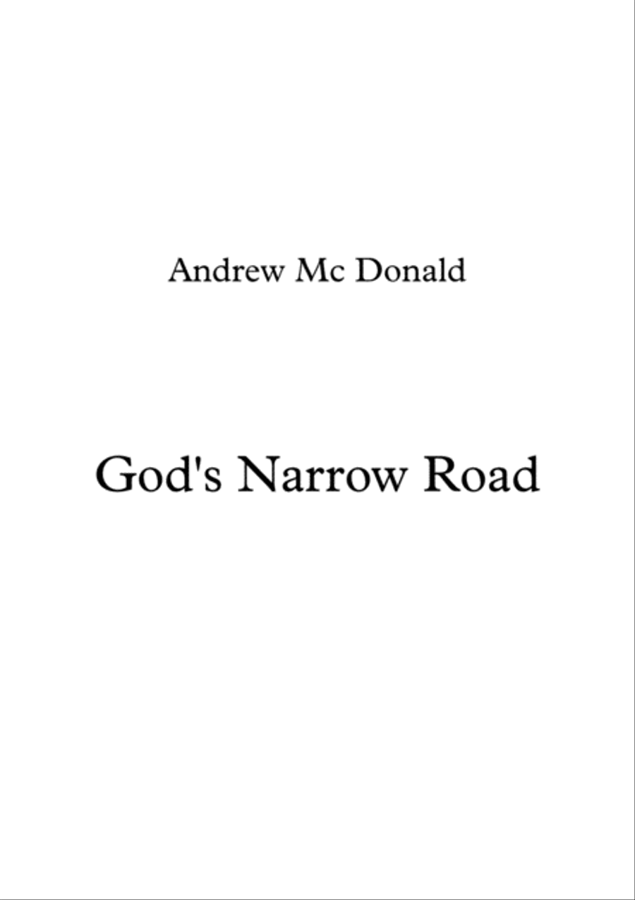 God's Narrow Road Voice scores gallery preview page 1