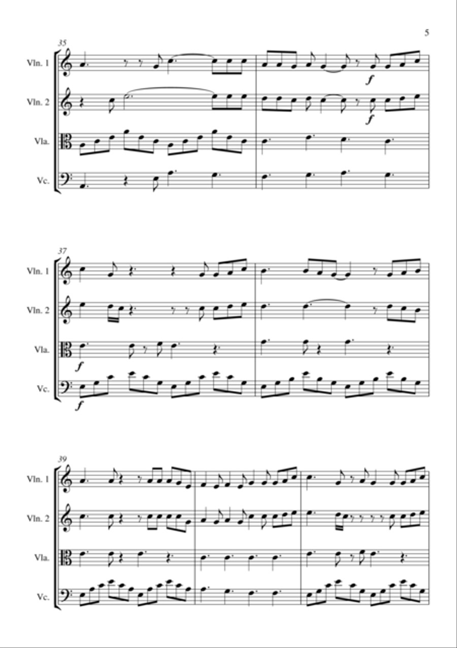 Like I'm Gonna Lose You String Quartet scores gallery preview page 6