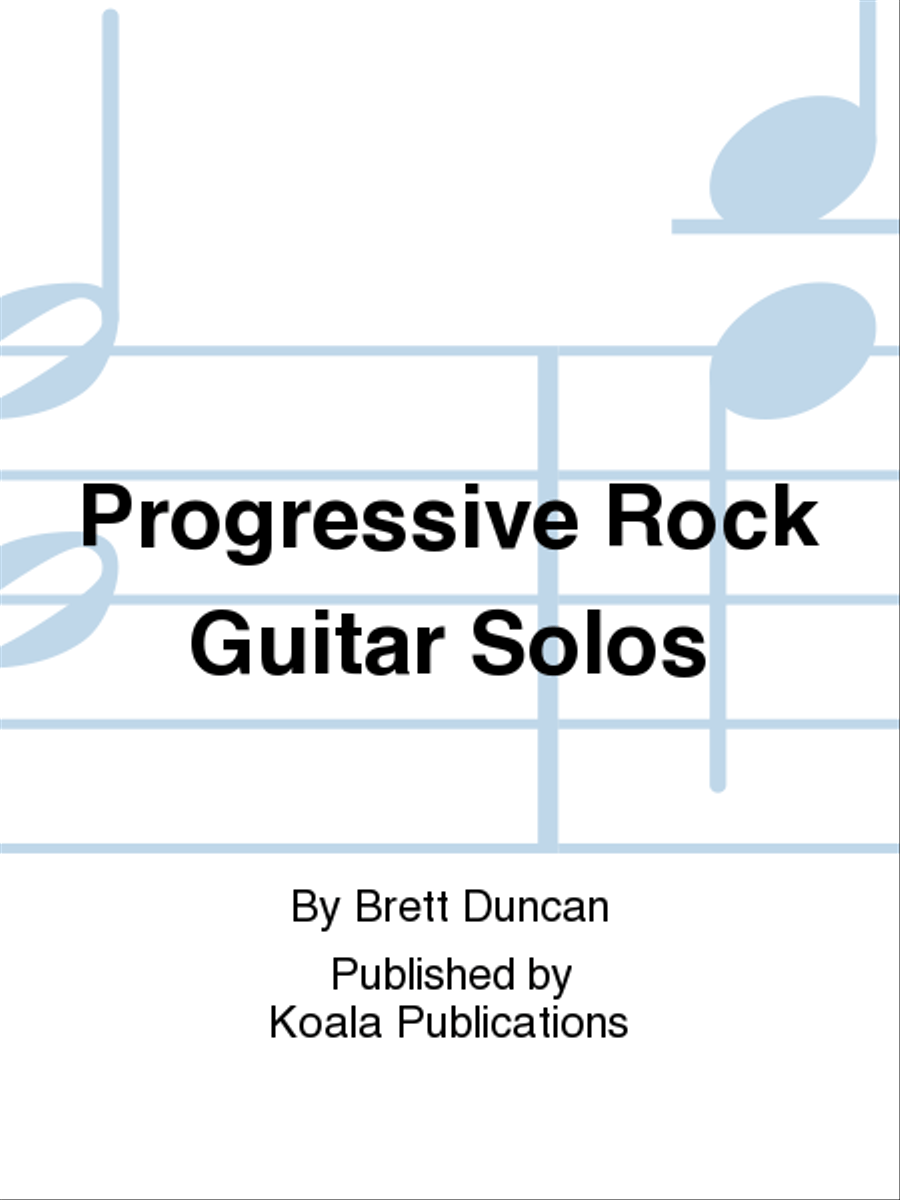 Progressive Rock Guitar Solos Electric Guitar scores gallery preview page 1