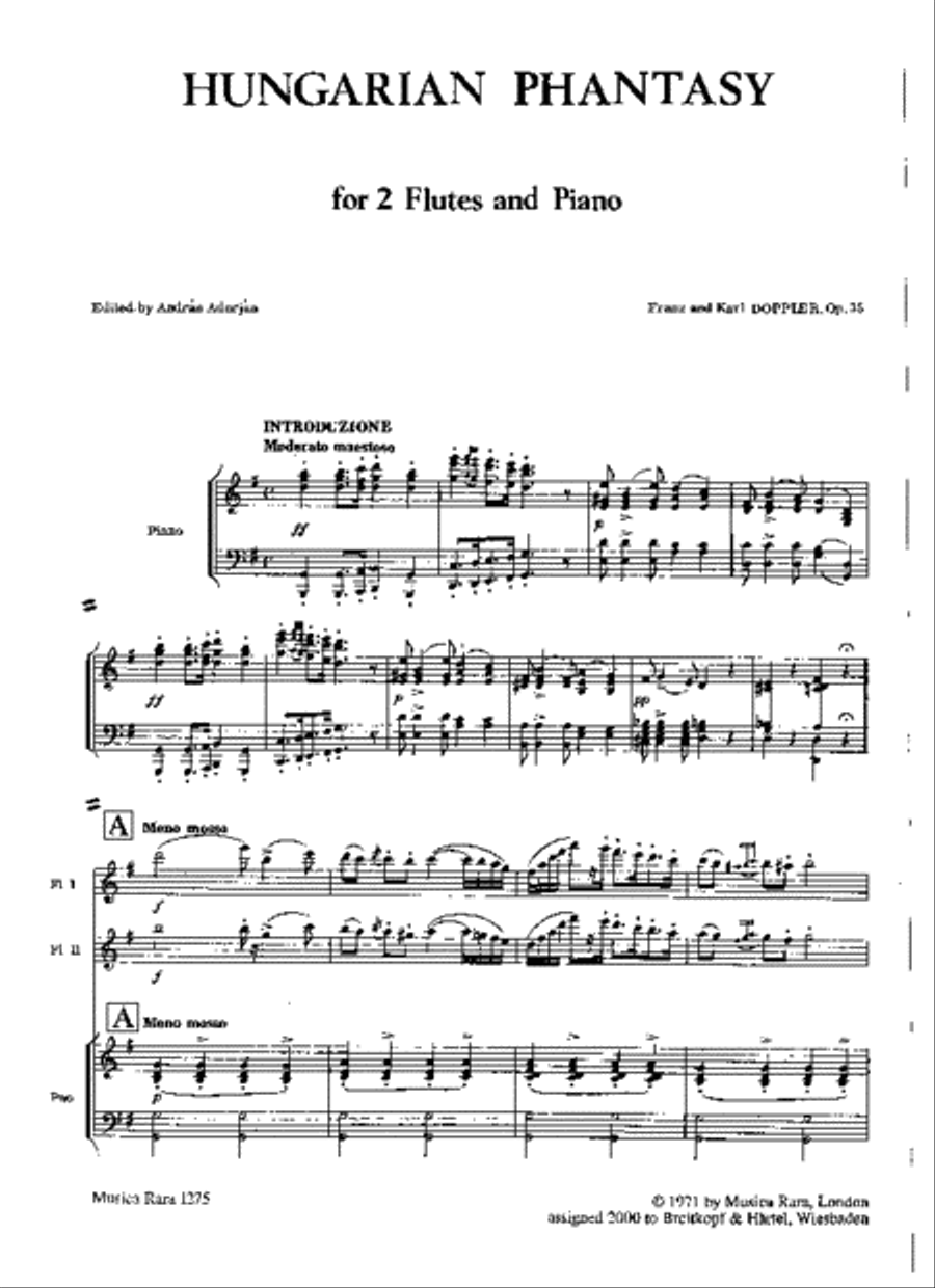 Hungarian Phantasy Op. 35 Piano Trio scores gallery preview page 2