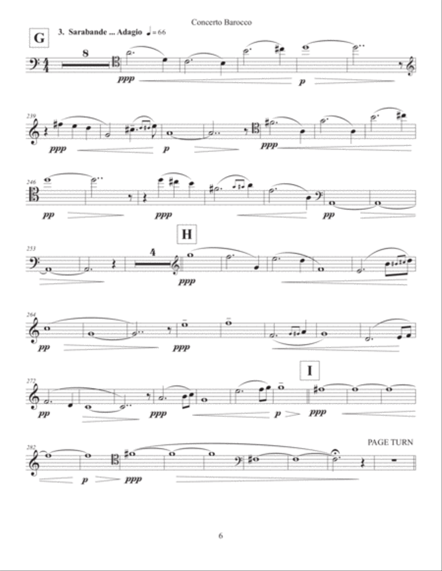 Concerto Barocco (2017) cello part Cello Solo scores gallery preview page 6