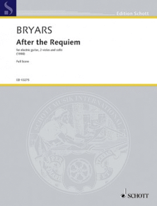 Bryars After The Requiem Score