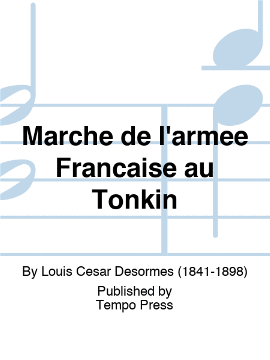 Marche de l'armee Francaise au Tonkin Piano scores gallery preview page 1